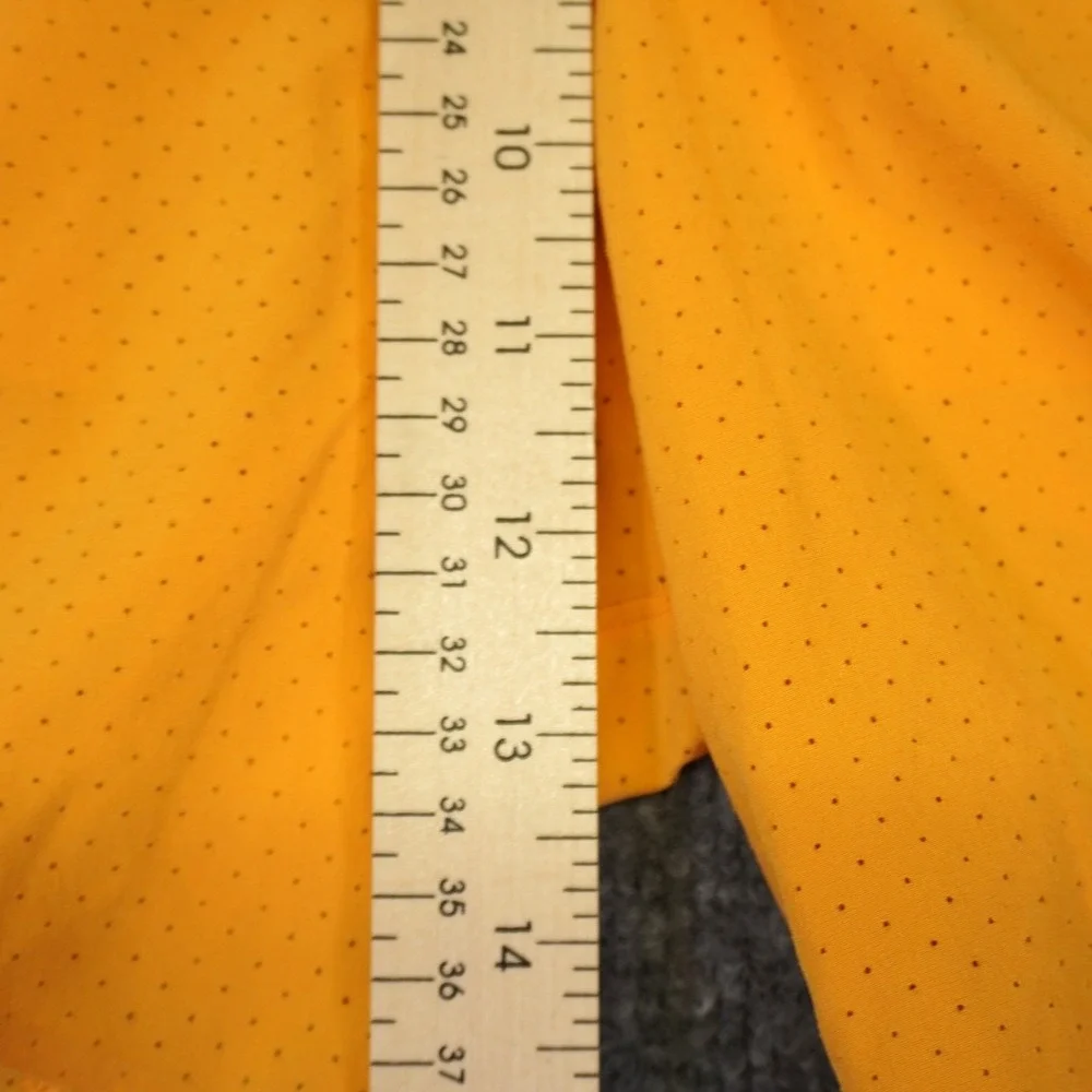 Lululemon Fast and Free Shorts Mens Medium Orange Perforated Lined Athletic Gym